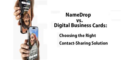 NameDrop Vs. Digital Business Cards V